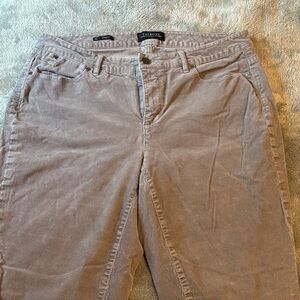 Talbots Flawless Five Pocket Light Gray Corduroy Pants